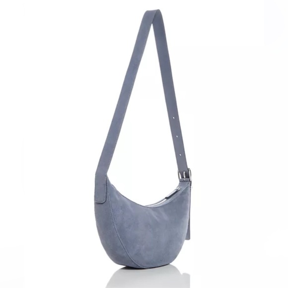 Madewell Handbags - Greyish Blue Suede Crossbody Bag